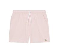 Lacoste Swim Shorts Mens Striped Mid Length Short in Rose