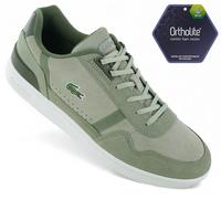 LACOSTE T-Clip Set 222 Men's Leather Trainers Shoes Green 744SMA0082AAK NEW