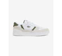 Lacoste T-Clip Set Leather Retro Shoes White Beige Green - 43