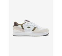 Lacoste T-Clip Set Leather Shoes White Beige Green - 45