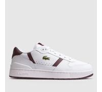 Lacoste T-Clip Trainers in White & Burgundy UK 11 (EU 46)