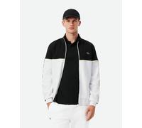 Lacoste Tennis Colour-Block Full Zip Sweatshirt White Navy Blue - L