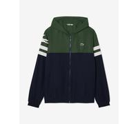 Lacoste Tennis Water-Repellent Hooded Jacket Green Blue White - S