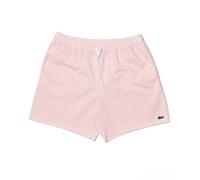 Lacoste Textured Striped Swim Shorts White/Peach