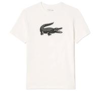 Lacoste Sport Crocodile Short Sleeve T-Shirt White Black - M