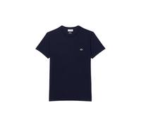 Lacoste TH6709 Logo T-Shirt Cotton Top in Blue (UK, Alpha, XL, Regular, Regular)