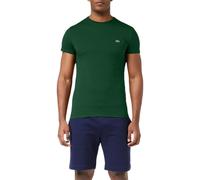 Men's Lacoste TH6709 Mens T Shirts Short Sleeve Crew Neck Soft Pima Cotton Summer Tee - Green - Size: Regular/36