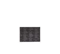 LACOSTE The Blend CC Holder Allover Monogram Noir Gris