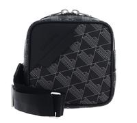 LACOSTE The Blend Square Crossover Bag Monogram Noir Gris