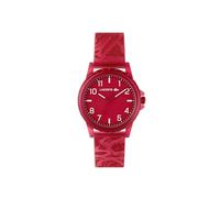 Lacoste Three Hand Quartz Movement Watch for Kids RIDER Collection with Red Silicone Bracelet - 2020158