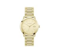 Lacoste Three Hand Quartz Movement Watch for Men LACOSTE.12.12 Metropole Collection with Gold Colored Stainless Steel Bracelet - 2011422