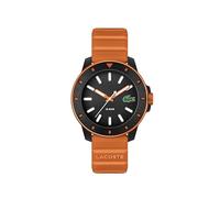 Lacoste Three Hand Quartz Movement Watch for Men LACOSTE.12.12 Scuba Collection with Orange Silicone Bracelet - 2011416