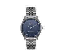 Lacoste Three Hand Quartz Movement Watch for Men Lisbon Collection with Grey Stainless Steel Bracelet - 2011371
