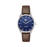 Lacoste Three Hand Quartz Movement Watch for Men Lisbon Collection with Stainless Steel Bracelet or Leather Strap