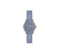 Lacoste Three Hand Quartz Movement Watch for Women LACOSTE.12.12 Swift Collection with Denim Blue Leather Strap - 2001435