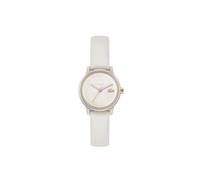 Lacoste Three Hand Quartz Movement Watch for Women LACOSTE.12.12 Swift Collection with Off White Leather Strap - 2001437