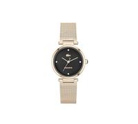 Lacoste Three Hand Quartz Movement Watch for Women ORBA Collection with Carnation Gold Colored Stainless Steel Mesh Bracelet - 2001425