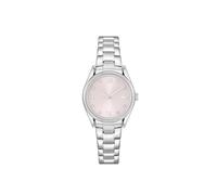 Lacoste Three Hand Quartz Movement Watch for Women Parisienne Collection with Silver Stainless Steel Bracelet - 2001422