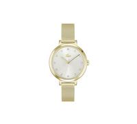 Lacoste Three Hand Quartz Movement Watch for Women RIGA Collection with Gold Colored Stainless Steel Mesh Bracelet - 2001401