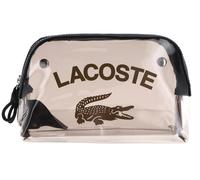 LACOSTE toiletry bag Double Make Up Pouch Transparent Noir Ermine
