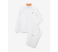 Lacoste Trim Accent Sport Tracksuit White Orange - L