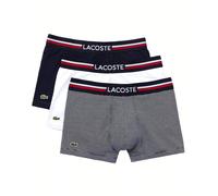 Lacoste Triple Pack Boxer Trunks Navy Blue/White