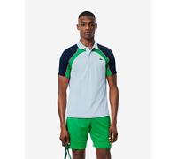 Lacoste Ultra Dry Colour-Block Tennis Polo short sleeve blue green - M