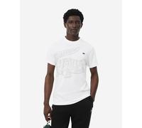 Lacoste Ultra Dry Crocodile Print short sleeve T-shirt white dark green red - XXL