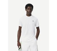 Lacoste Ultra Dry Crocodile Print Short Sleeve T-Shirt White - S