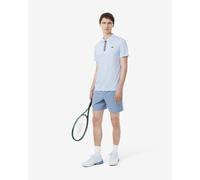 Lacoste Ultra Dry Jacquard Crocodile short sleeve polo sky blue light blue - XL