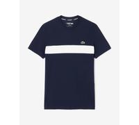 Lacoste Ultra Dry Printed Short Sleeve T-Shirt Navy Blue White - XL