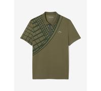 Lacoste Ultra Dry Printed Slim Short Sleeve Polo Shirt Green - S