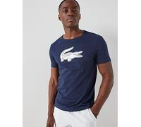 Lacoste Ultra-Dry Sport T-Shirt, Navy, Size L, Men Navy