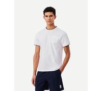 Lacoste Ultra Dry Tennis Heritage Badge Short Sleeve T-Shirt White - M
