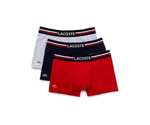 Lacoste Underwear Mens Big Croc Stretch Cotton Boxer Shorts 3 Pack