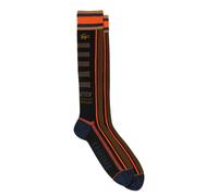 Lacoste Unisex Adult French Made Socks - Black/Orange - Black/Orange - 5.5 UK-8 UK