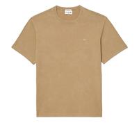 Lacoste Unisex Adult Heavy Cotton Washed T-Shirt - Beige - S - Beige - 100% Mixed