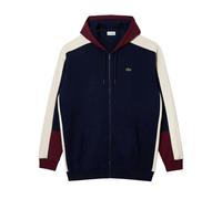 Lacoste Unisex Adult Logo Full Zip Hoodie - Navy - Navy - 3XL-L - 80% Cotton/20% Polyester