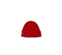 Lacoste Unisex_Adult Rb1981 Beanie Hat, Nepse Red, One Size