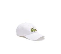 Unisex Lacoste Adjustable Organic Cotton Twill Cap Size One size White