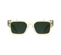 Lacoste Unisex Adult Sunglasses L6071S - Transparent Yellow with Solid Green Lens