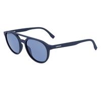 Lacoste Unisex L881S 414 Sunglasses Injected Blue dark Blue Round Normal