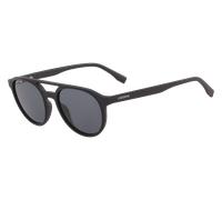Lacoste Unisex Lacoste L881S 001 Sunglasses Injected Black Grey Round Normal Photochromatic