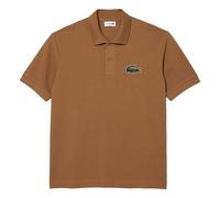 Lacoste Unisex Loose Fit Polo Shirt, Cookie, M