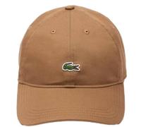 Men's Lacoste Mens Organic Cotton Twill Cap - Brown - Size: ONE size