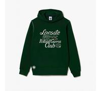 Lacoste Unisex Roland Garros Edition Hoodie in Green Cotton - Size X-Small