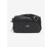 Lacoste Vertical Leather Monogram black shoulder bag