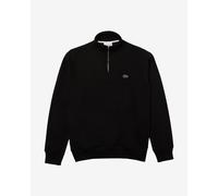 1/4 Zip Collar Cotton Sweatshirt Black 3XL