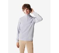 (Grey, S) Lacoste Mens Sweatshirt High Neck Interlock Sweatshirt Cotton Sportswear Jumper