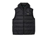 Lacoste Water-Repellent Gilet, Black, Insulated (UK, Alpha, L, Regular, Regular, Black)